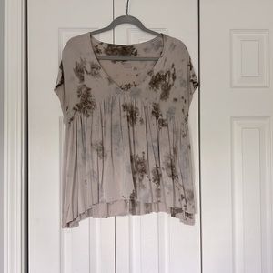 tie dye, oversized tee